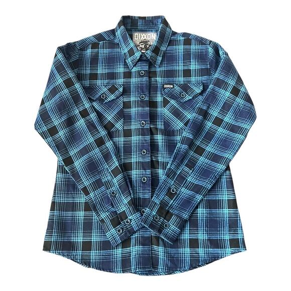 Dixxon Flannel The Conrad Plaid Button Down Long Sleeve Shirt Women Size M - Picture 1 of 10